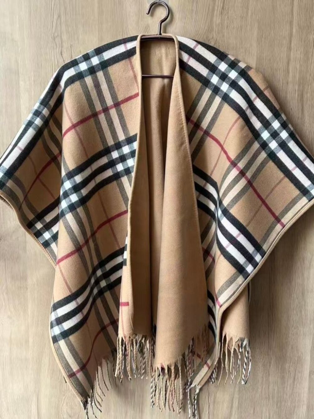 Burberry Reversible Check Cape Poncho